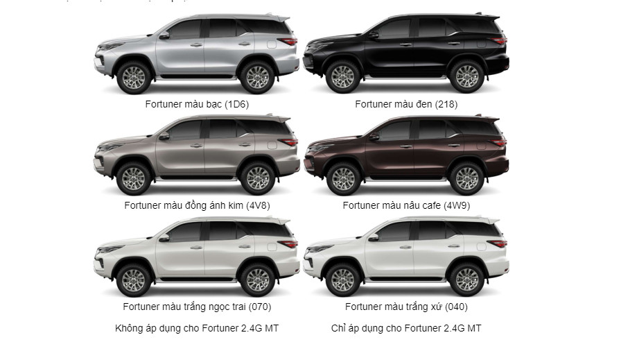 bang-mau-xe-fortuner